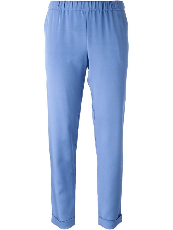 P.a.r.o.s.h. Sechiny Trousers, Women's, Size: M, Blue, Silk/spandex/elastane