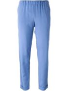 P.a.r.o.s.h. Sechiny Trousers, Women's, Size: M, Blue, Silk/spandex/elastane