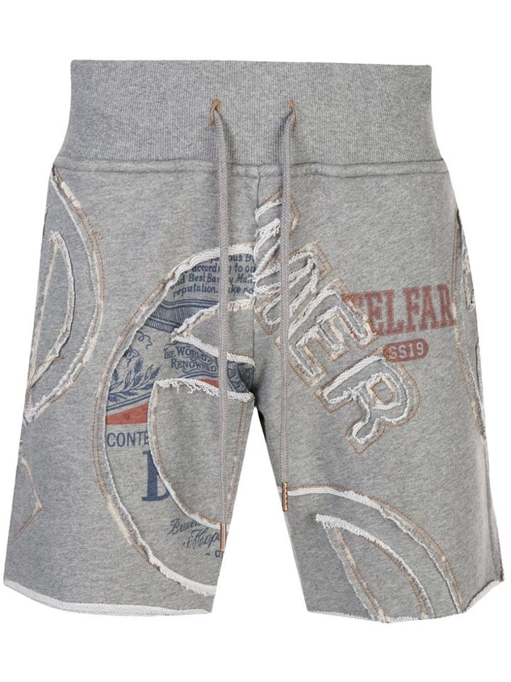 Telfar Cut-in Tour Shorts - Grey