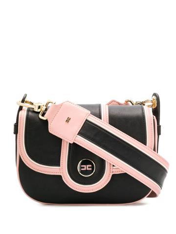 Elisabetta Franchi Panelled Shoulder Bag - Black
