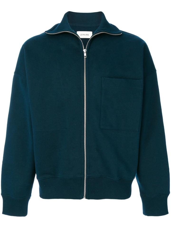 Lemaire Zipped Up Jumper - Blue