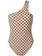 Misbhv All Over Logo Swimsuit - Neutrals