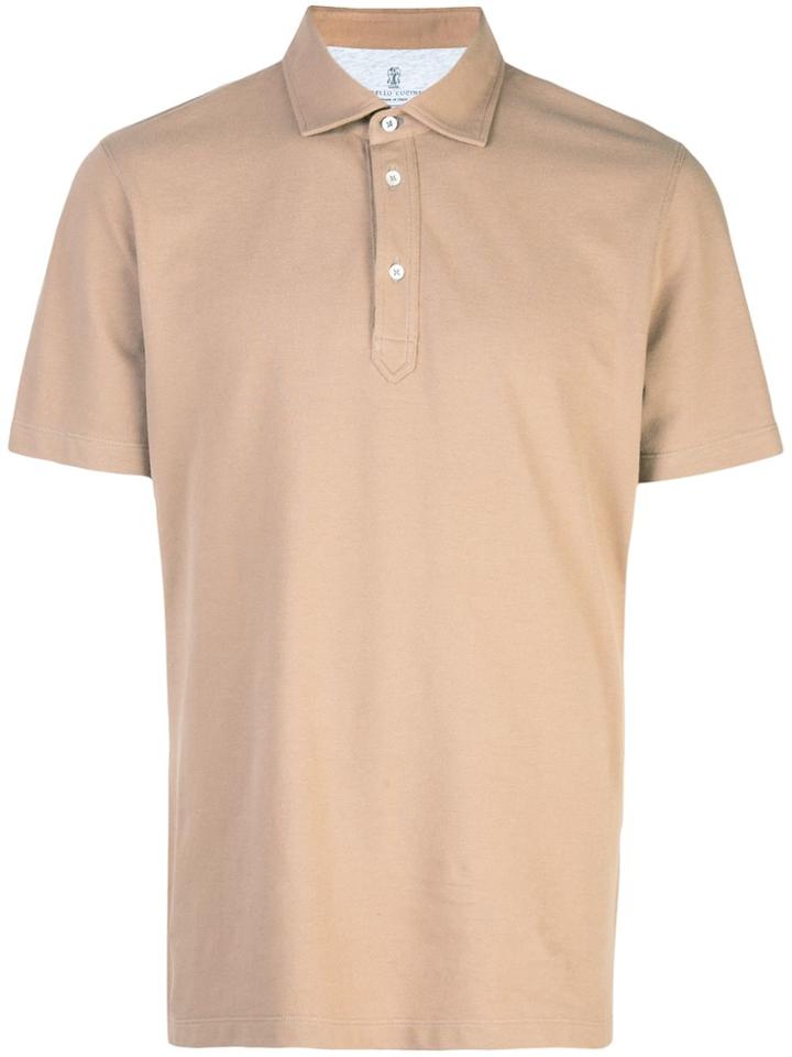 Brunello Cucinelli Short-sleeved Polo Shirt - Brown