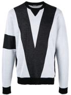 Loveless Colour-block Sweater - Grey