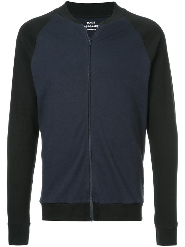 Mads N0rgaard Contrast Zipped Jacket - Black