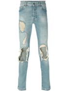 Marcelo Burlon County Of Milan Overdyed Pecho Slim Fit Jeans - Blue