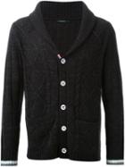 Guild Prime Cable Knit Button Cardigan, Men's, Size: 2, Black, Acrylic/wool
