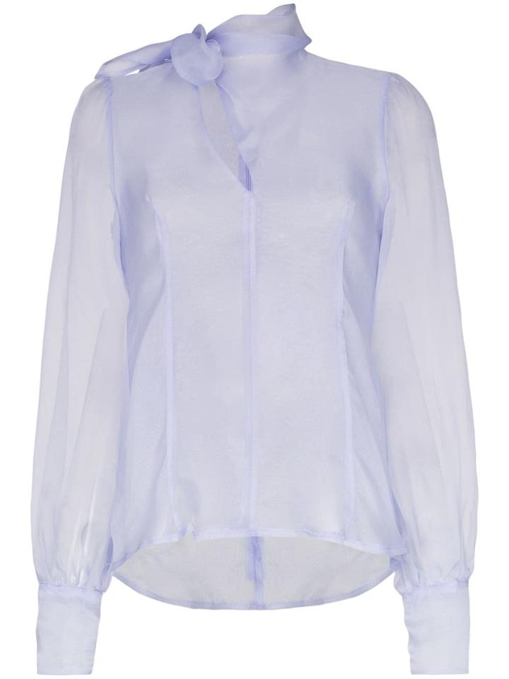 Beaufille Sheer Rosseau Blouse - Blue