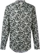 Marc Jacobs Leaf Print Shirt, Men's, Size: 50, Blue, Cotton