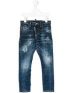 Dsquared2 Kids - Distressed Jeans - Kids - Cotton/spandex/elastane - 4 Yrs, Blue