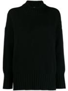 Massimo Alba Oversized High-neck Jumper - Black