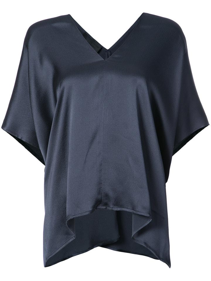 Nili Lotan V-neck Blouse - Blue