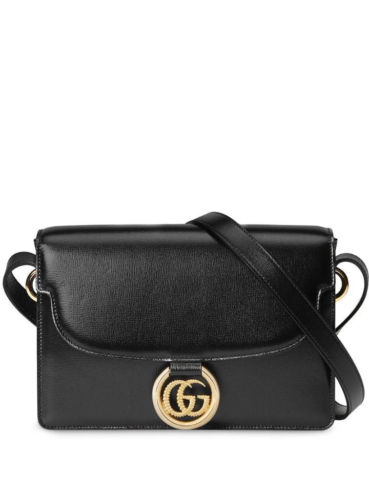 Gucci Gg Ring Shoulder Bag - Black