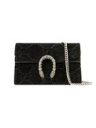 Gucci Dionysus Gg Velvet Super Mini Bag - Black