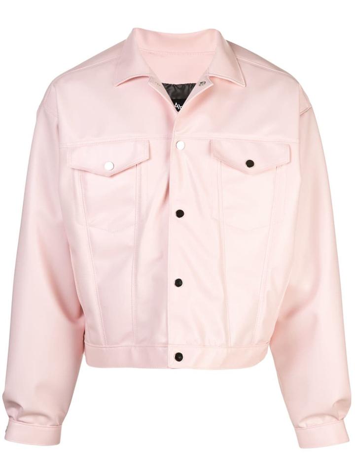 Arthur Avellano Latex Trucker Jacket - Pink