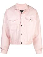 Arthur Avellano Latex Trucker Jacket - Pink