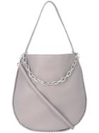Alexander Wang - Silver Chain Cross Body Bag - Women - Leather - One Size, Grey, Leather