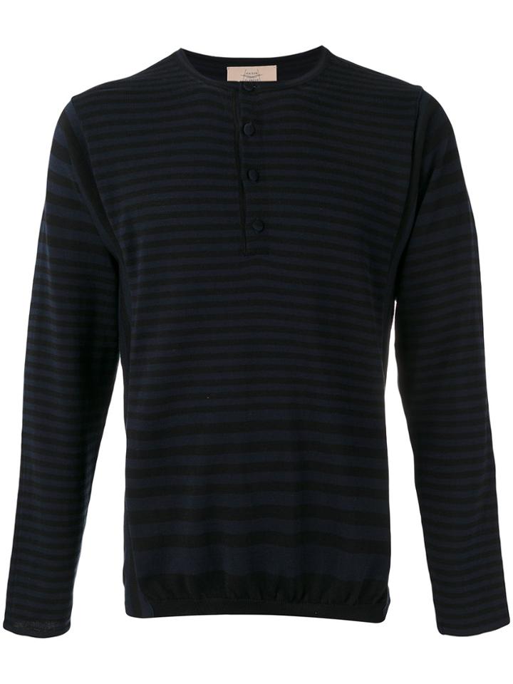 Maison Flaneur Striped Sweater - Blue