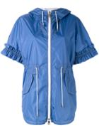 Fay - Short-sleeve Hooded Coat - Women - Polyamide - M, Women's, Blue, Polyamide