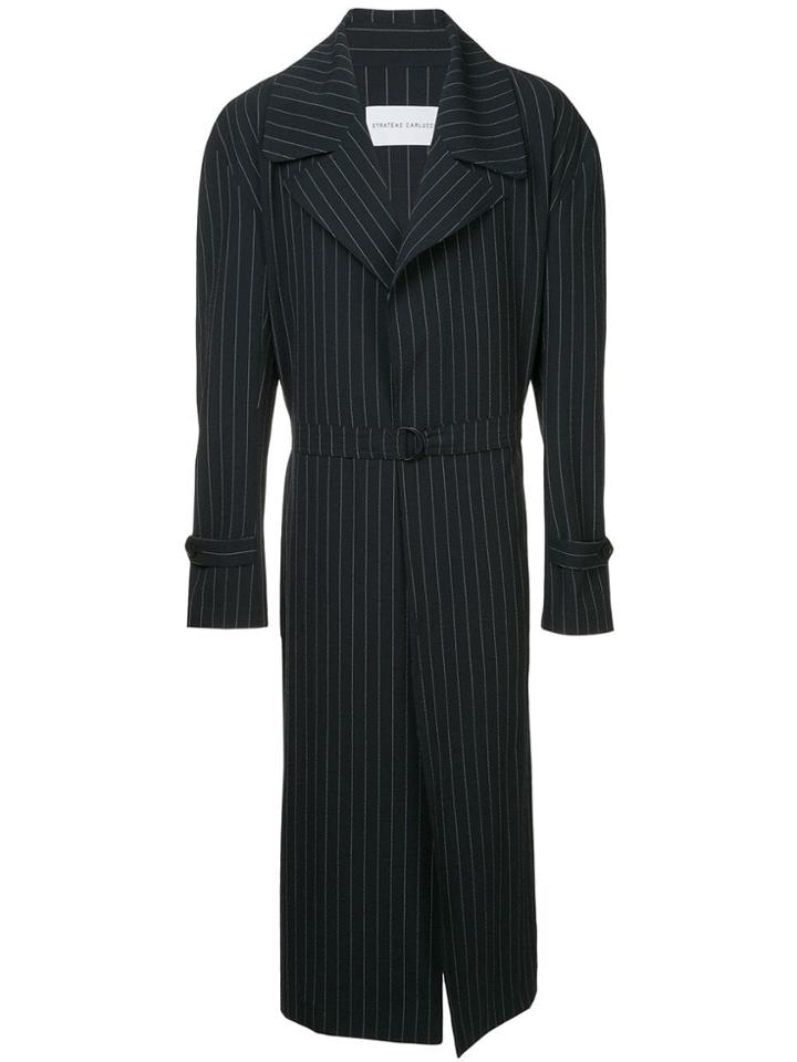 Strateas Carlucci Meta Trench Coat - Black