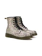 Dr. Martens Kids Teen 1460 Glitter Boots - Silver