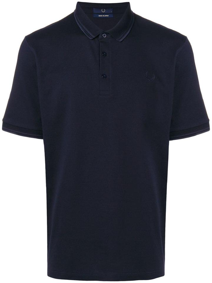 Fred Perry X Art Comes First Logo Embroidered Polo Shirt - Blue