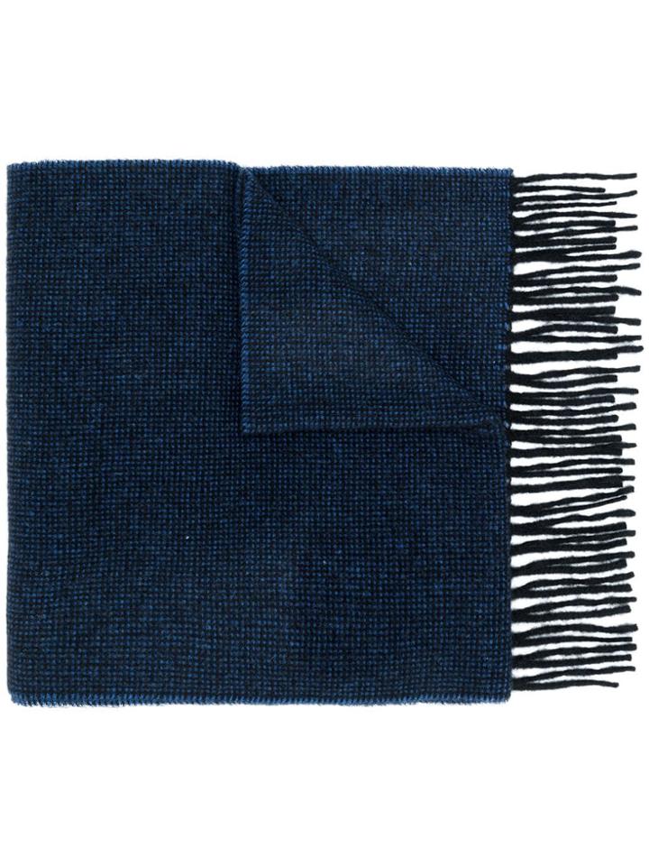 Ps By Paul Smith Long Fringe Scarf - Blue