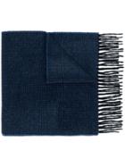 Ps By Paul Smith Long Fringe Scarf - Blue
