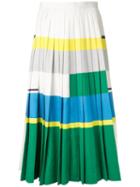 Enföld Block Colour Pleated Skirt, Women's, Size: 38, Polyester