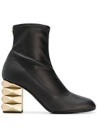 Giuseppe Zanotti Gold-tone Heel Boots - Black