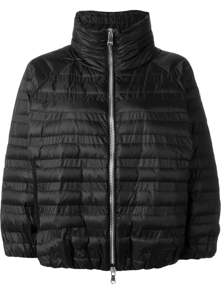 Moncler Taucaud Cropped Padded Jacket, Women's, Size: 38, Black, Feather Down/polyamide/goose Down