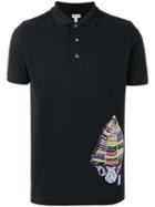 Loewe - Fossil Patch Polo Shirt - Men - Cotton/polyester - S, Black, Cotton/polyester