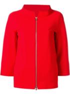 Herno Three-quarters Sleeve Jacket, Women's, Size: 40, Red, Polyamide/spandex/elastane