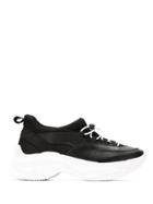 Mara Mac Platform Leather Sneakers - Black