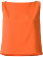 Si-jay Boat Neck Top, Women's, Size: 44, Yellow/orange, Polyester