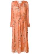 Forte Forte Embroidered Long-sleeve Dress - Orange