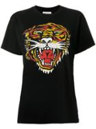 P.a.r.o.s.h. - Perforated Tiger T-shirt - Women - Cotton - S, Black, Cotton