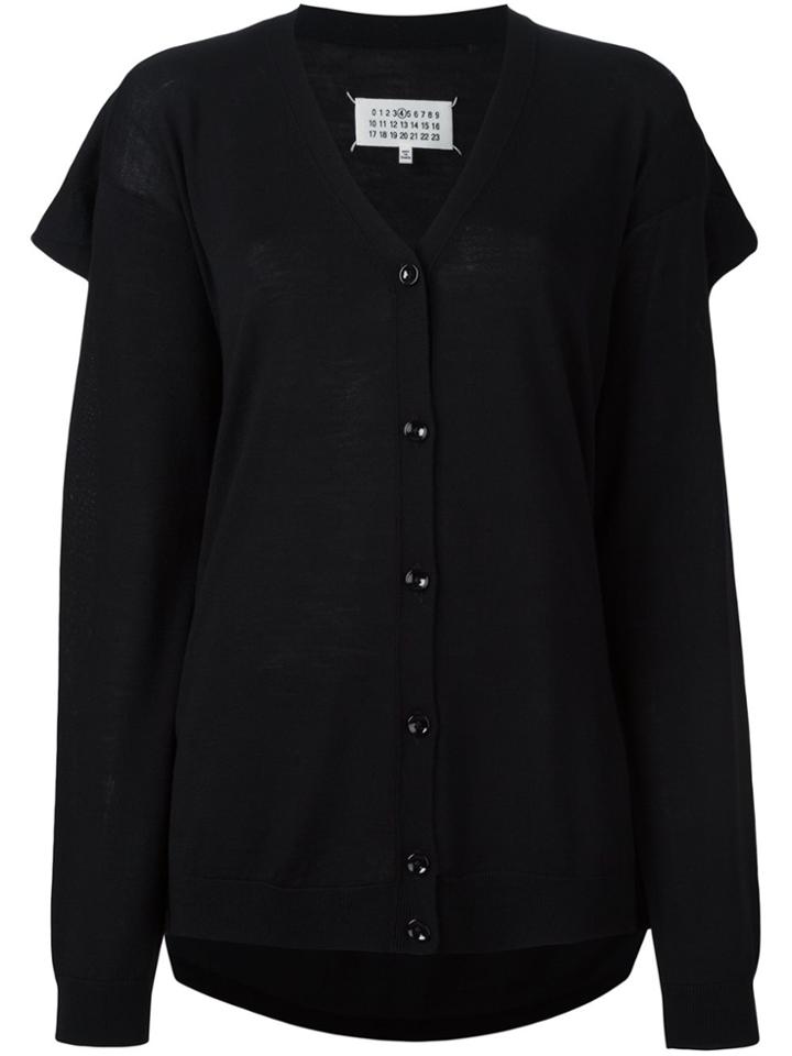 Maison Margiela Draped Back Cardigan - Black