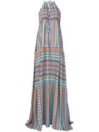 Fisico Patterned Halterneck Dress - Multicolour