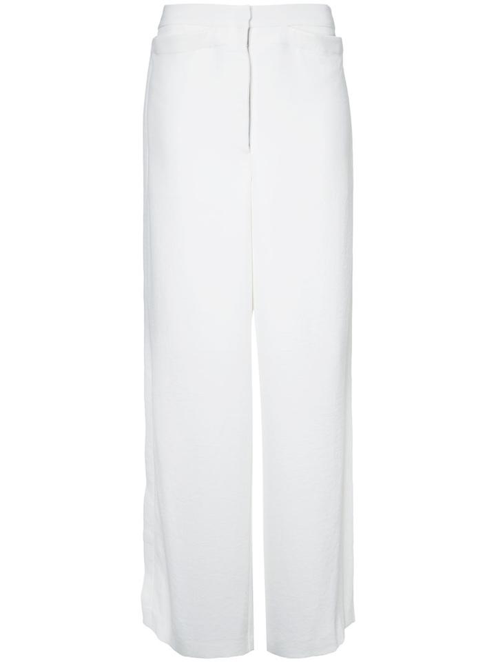 Dion Lee - High-waisted Pants - Women - Polyester - 8, White, Polyester