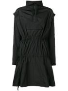 P.a.m. Zipped Neck Flared Dress - Black