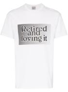 Ashley Williams Retired And Loving It Slogan T-shirt - White
