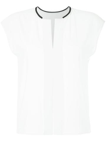 Des Prés Sleeveless Blouse - White