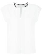 Des Prés Sleeveless Blouse - White