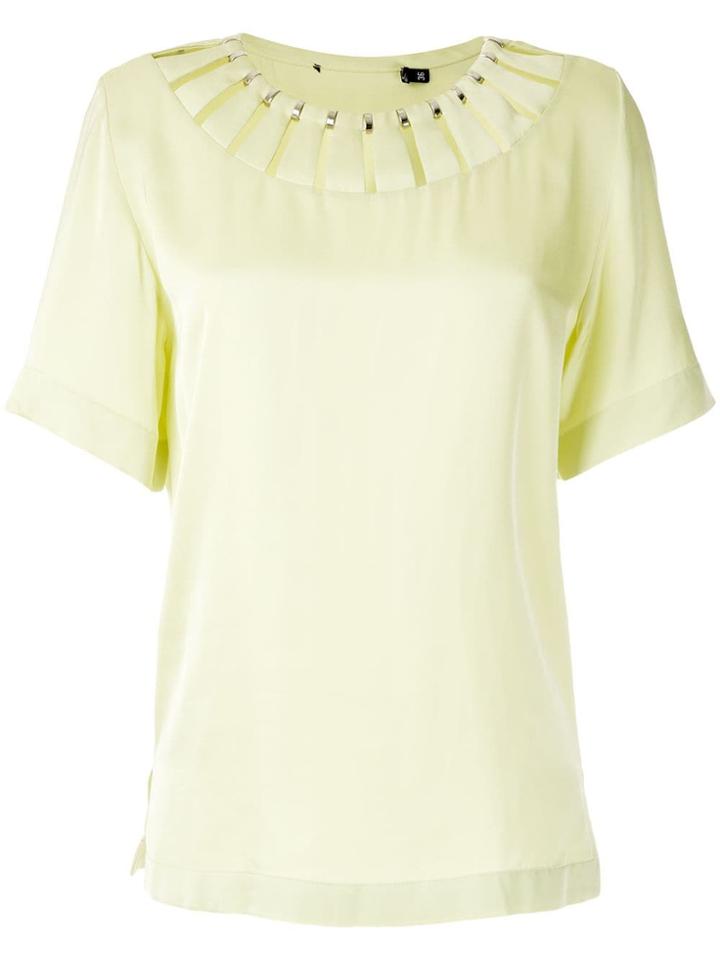 Reinaldo Lourenço Cut Out Blouse - Green