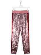 Alberta Ferretti Kids Teen Sequin Embellished Trousers - Pink