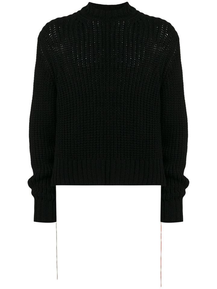 Jil Sander Chunky Knit Sweater - Black