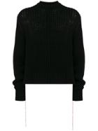 Jil Sander Chunky Knit Sweater - Black