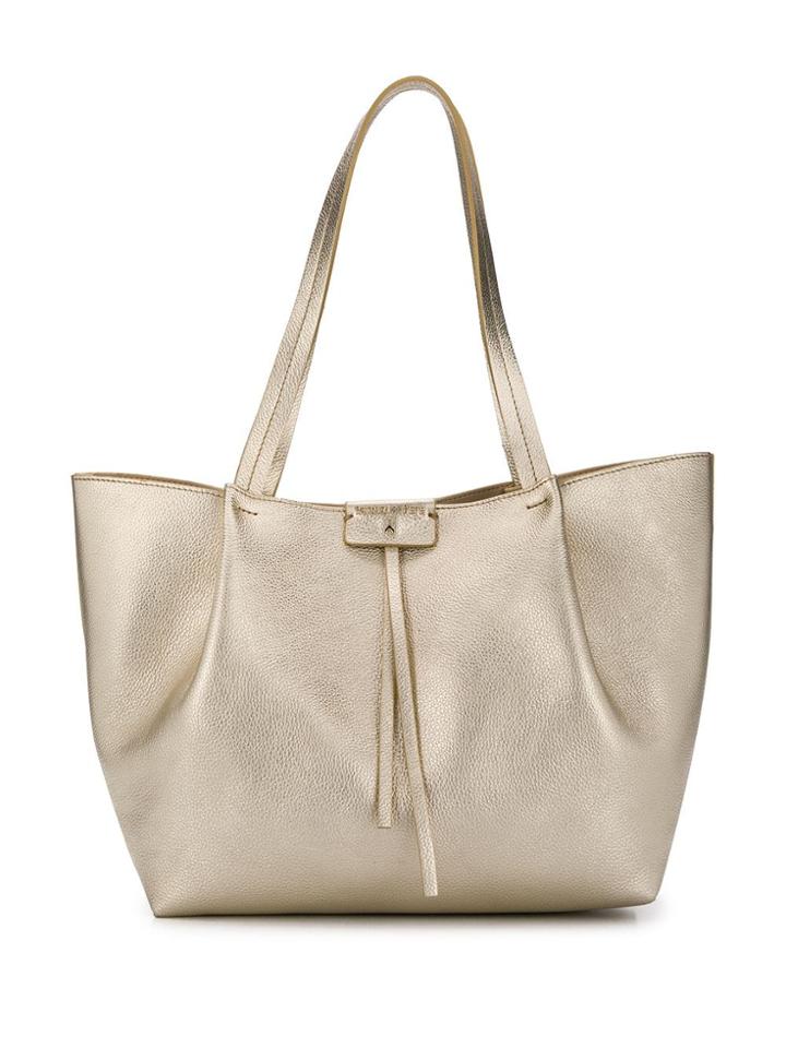 Patrizia Pepe Medium Shopping Bag - Gold