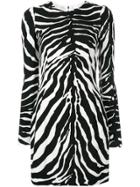 Dolce & Gabbana Zebra Print Tube Dress - Black